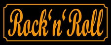 Holzschild 27x10 Rock´n´Roll