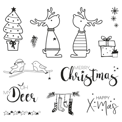 Clear stamps rentierfreunde - clear,