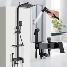 Matt Schwarz Duscharmatur