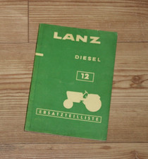 ERSATZTEILLISTE  Lanz Diesel 12 PS D  Diesel-Schlepper Stand 8/1958