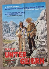 Karl MAY A1 KINO PLAKAT UNTER GEIERN Gefaltet