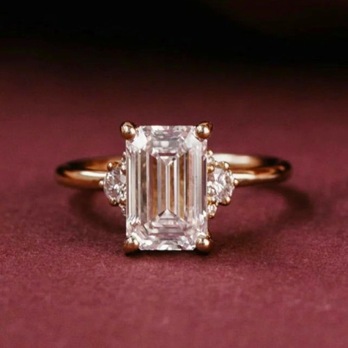 Diamant ehering smaragdschliff - ehering,