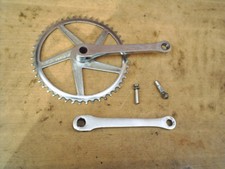 Kurbelgarnitur für Keiltretlager DDR Kettenblatt Kurbel Fahrrad 48Z Mifa