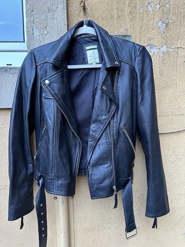 Zara echtleder bikerjacke gr - echtleder, bikerjacke,