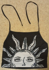 Neckholder Top tiefer Rückenausschnitt - Größe L - Länge 48 cm