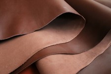 Täschnerleder, Rindleder, braun dunkelbraun vegetabil gegerbt, Leder Zuschnitte