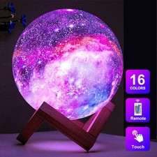 3D LED Mond Lampe Moon Light Touch Mondlicht Kinder Nachtlicht Licht 16 Farben
