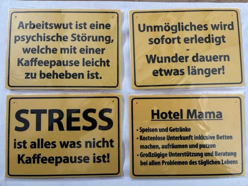 Stück sprüche schilder - stück,
