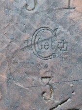 D) 1 x altes Werkzeug, Hobel, Profilhobel, Schreiner, Zimmermann, gemarkt