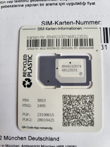 Yildiz aystar prepaid sim - ay,
