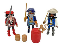 Playmobil Piraten Crew Piratenkapitän Pirat 3 Figuren aus Piratenschiff 6678