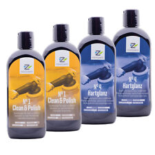 Nextzett (1Z) 2x No1 Clean & Polish + 2x No4 Hartglanz / Hartwachs je 250ml