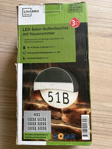 Led solar außenleuchte mit - solar-außenleuchte,