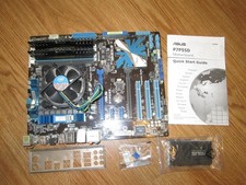 funktionierendes Mainboard Bundle Asus P7P55D, I5, 8 GB Ram