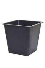 Blumenkübeleinsatz Pflanzkübeleinsatz Kunststoff Einsatz 19 x 21 x 21 cm Schwarz