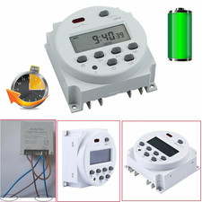 Digital LCD Zeitschaltuhr programmierbar Timer Zeit Relais 12V AC/DC 16A DHL