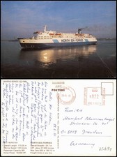 Schiff Schifffahrt Fähre NORTH SEA FERRIES MARINE 1991  Maschinenstempel