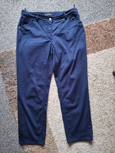 Damen stoffhose blau - stoffhose, gr
