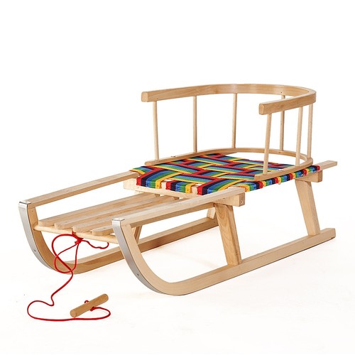 Holzschlitten schneeschlitten - holzschlitten,