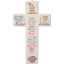 Kinderkreuz aus Holz, Motiv