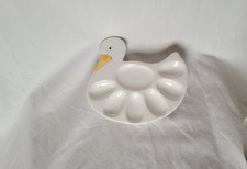 Huhn Eierteller für 6 Eier, Servierplatte/Teller aus Keramik ,Eierplatte 