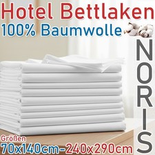 Weiße Bettlaken ohne Gummizug