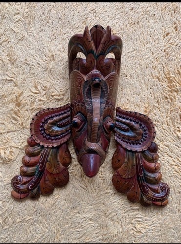 Holz maske handgefertigt sri - holz,