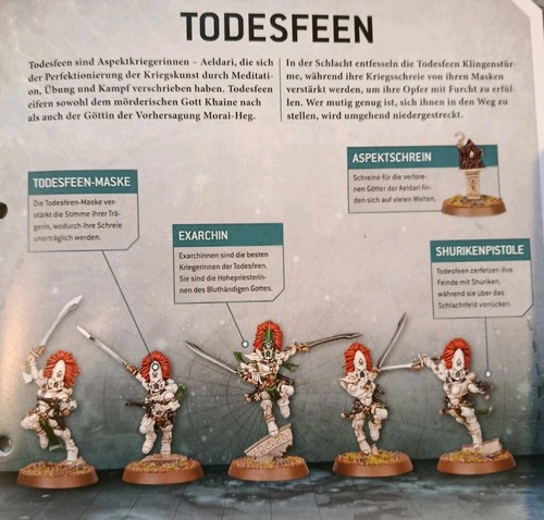 Aeldari howling banshees - banshees,