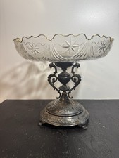 Aufsatzschale, Schale auf Fuß, Handgemalt