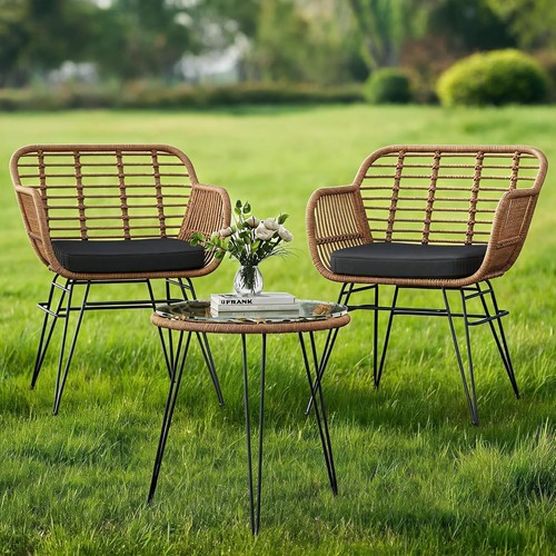 Teiliges rattan gartenmöbel - 3-teiliges,