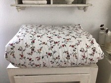 Tagesdecke Plaid Blumenmuster Shabby Vintage Country Garten Überwurf Brocante