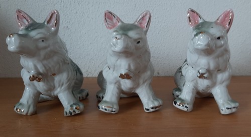 Porzellan keramik hund - 3,