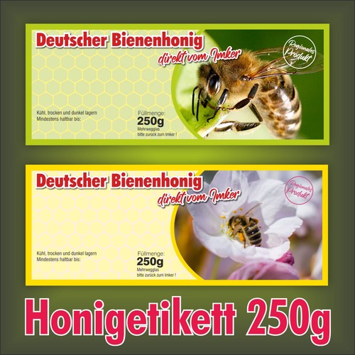 Honig etiketten 250g 100 x - ,,