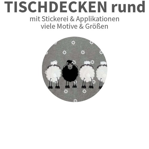 Tischdecken rund ostern stick - rund,