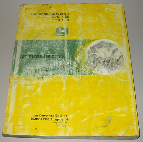 Betriebsanleitung john deere - betriebsanleitung,