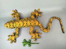Kuscheltierset - Plüsch Eidechse und Sandtier Gecko, 100 cm & 20 cm  