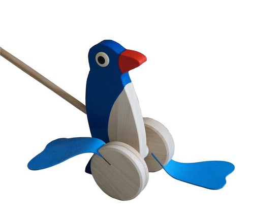 Holz pinguin schiebetier - holz,