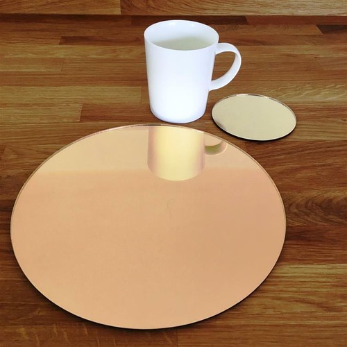 Runde spiegel tischsets - tischsets, &