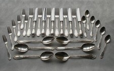 *RAR* Seltenes 30-tlg. Menübesteck Wilkens Mod. Rokoko in 800er Silber (2 vorh.)