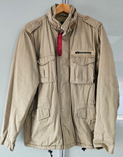 Alpha Industries Parka Feldjacke M65 mit Futter, Sand - Khaki,  Größe M