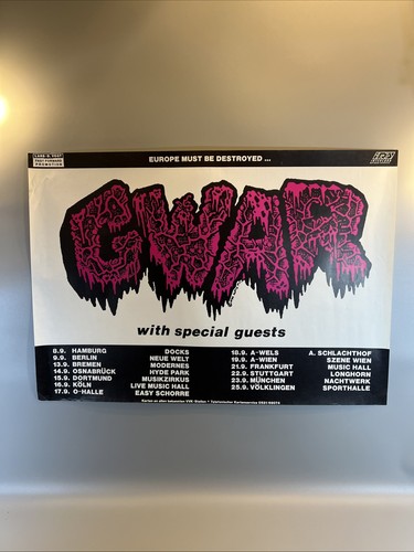 Gwar original konzertplakat - gwar,