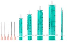 MedixX 5/10 Stück Spritzenset mit stumpfen Kanülen für Hobby und Heimwerk