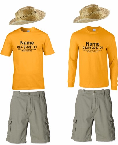 Shirt hut hose mit - +,