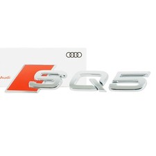 Original Audi SQ5 Schriftzug Emblem Logo chrom rot 8R0853735 selbstklebend