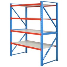 Profi Steckregal 204 cm hoch 80 cm tief Kellerregal Weitspannregal Lagerregal