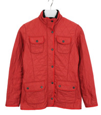 BARBOUR Utility Polarquilt Jacke Damen UK 8 Hoher Kragen Mit Mehreren Taschen