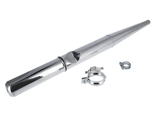 Auspuff enduro chrom - auspuff,