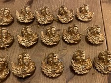 Weihnachten Deko Engel Goldfarbene Engelköpfe Zum Anhängen Tannenbaum 15 Stück