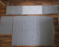Bettumrandung für Baby/Kinder Bett  Länge 1,70 m x 30 cm + Kopfkissenbezug