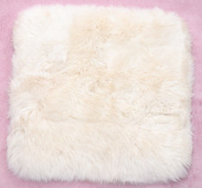 Lammfell-Kissenhülle Leinen